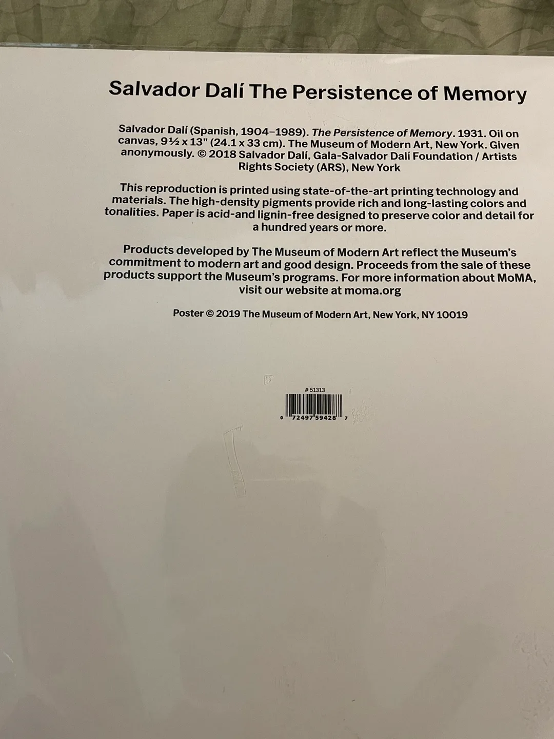 MOMA Salvador Dali 'Persistence of Memory’ print image indicator(3)