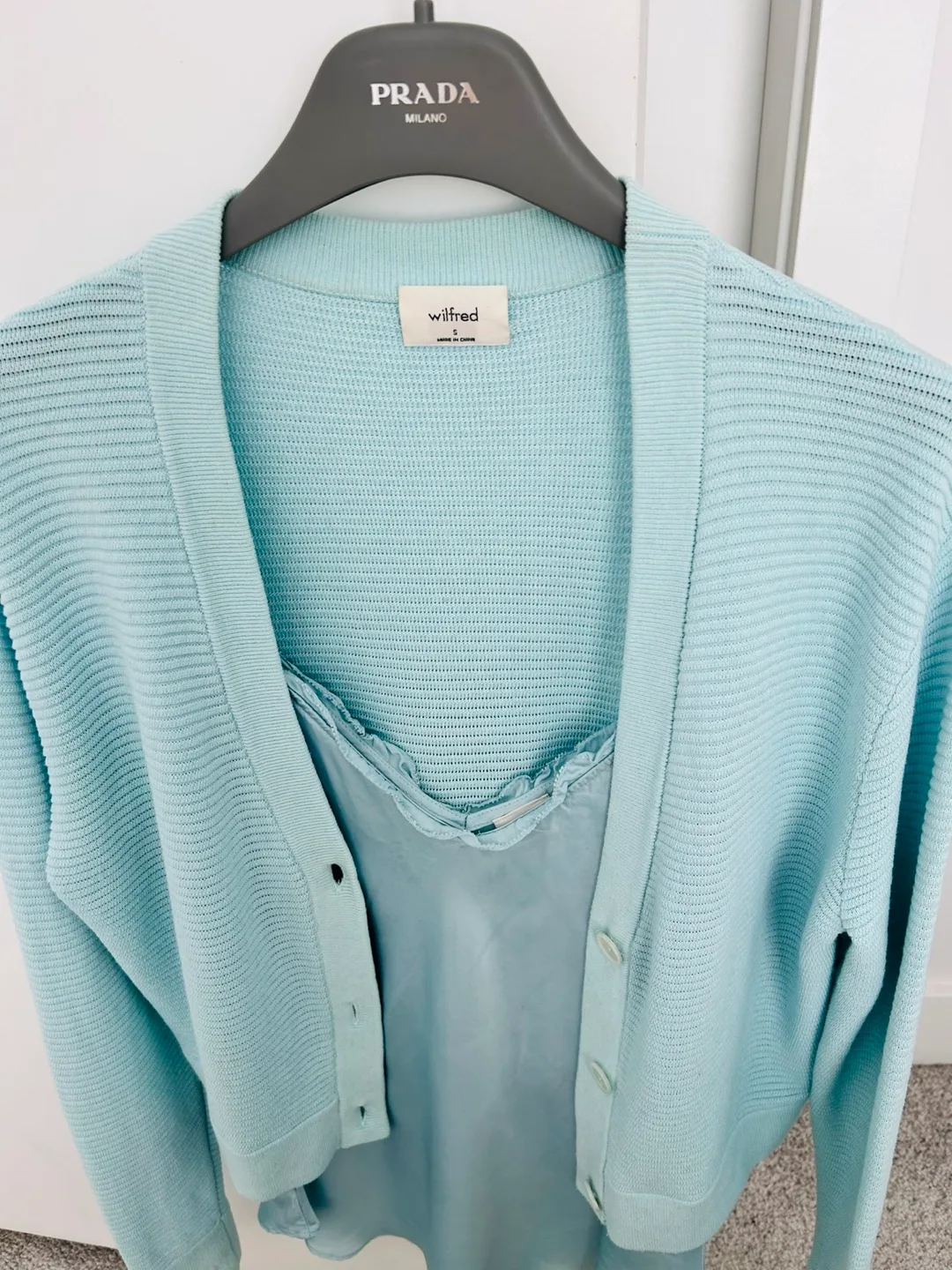 Wilfred Cardigan & Camisole Set - Size M - Light Blue