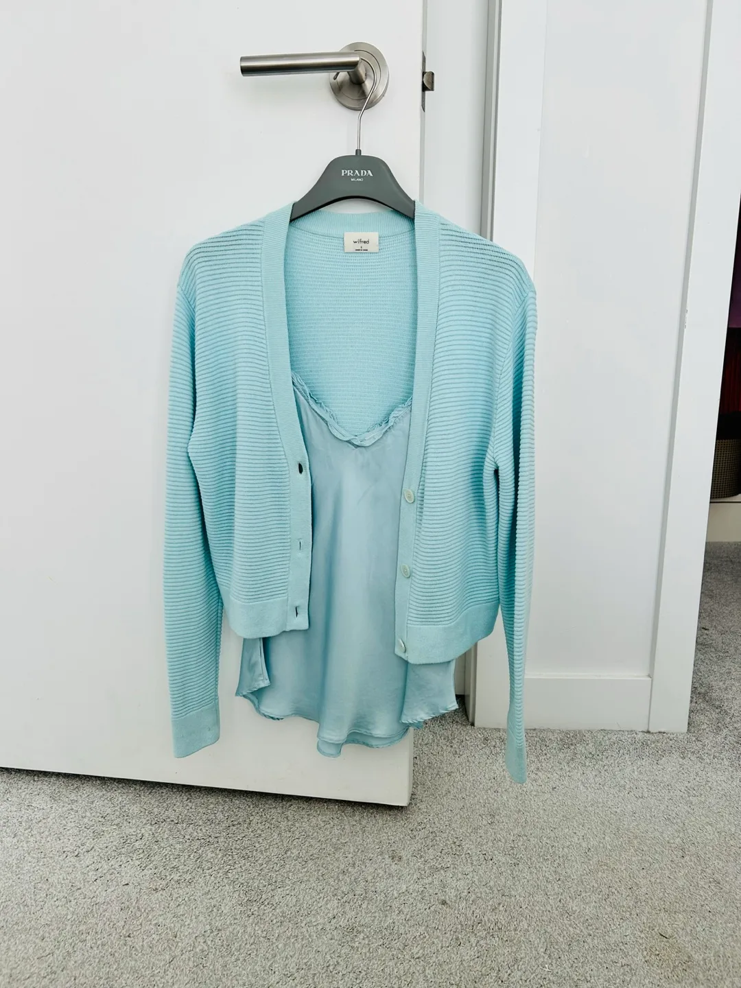 Wilfred Cardigan & Camisole Set - Size M - Light Blue image indicator(4)