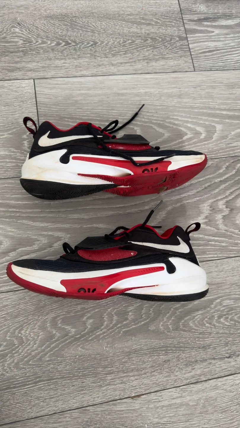 Nike Freak Black, White & Red Shoes thumbnail