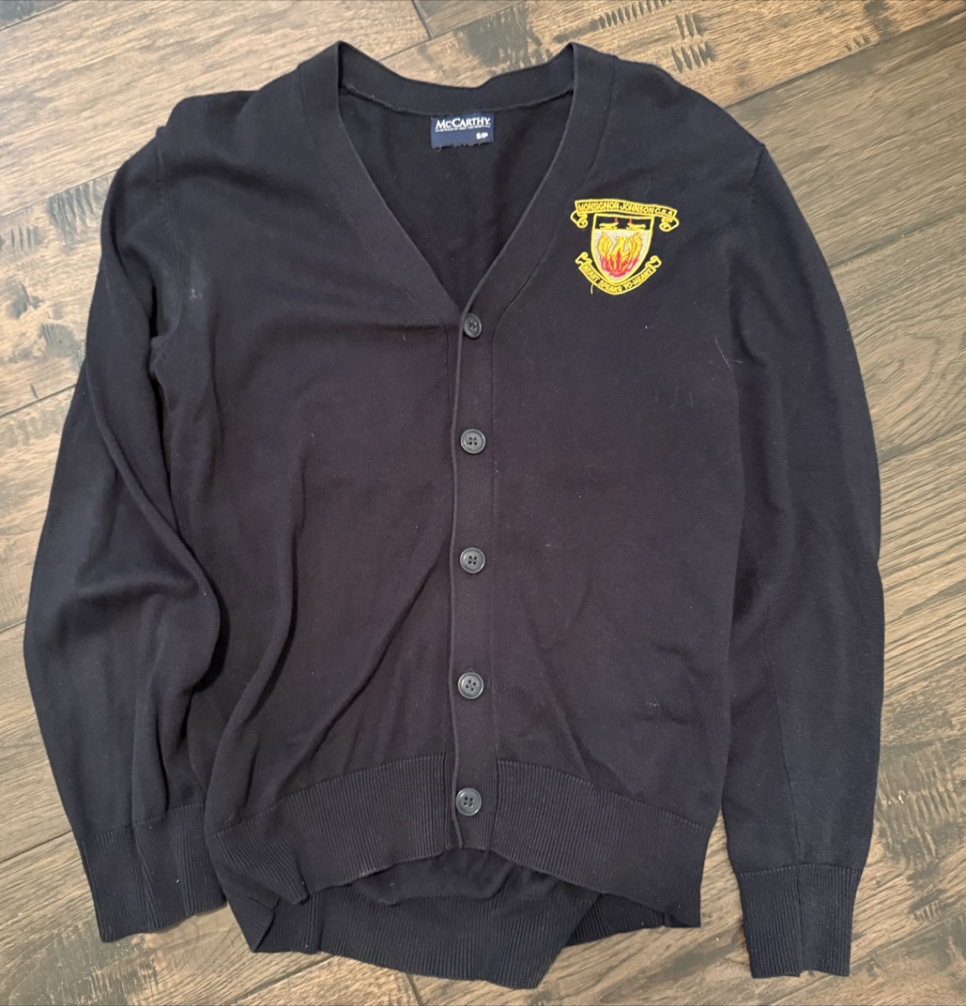 McCarthy Navy Cardigan - Size S