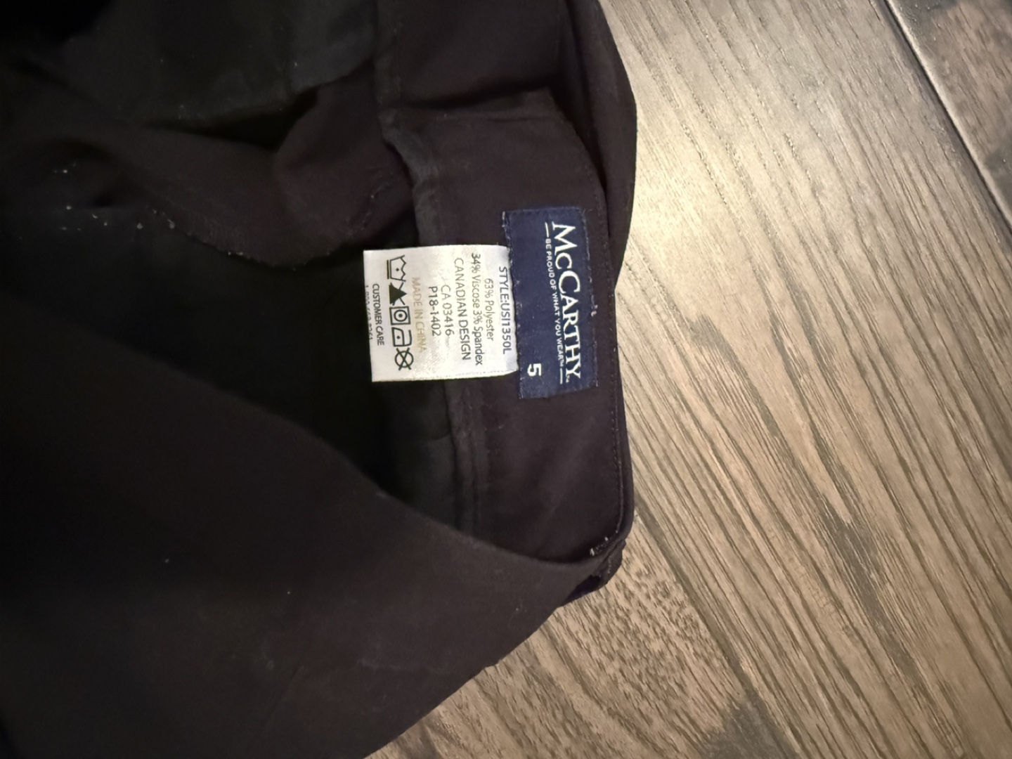 McCarthy Black Dress Pants - Size 5 - photo 3