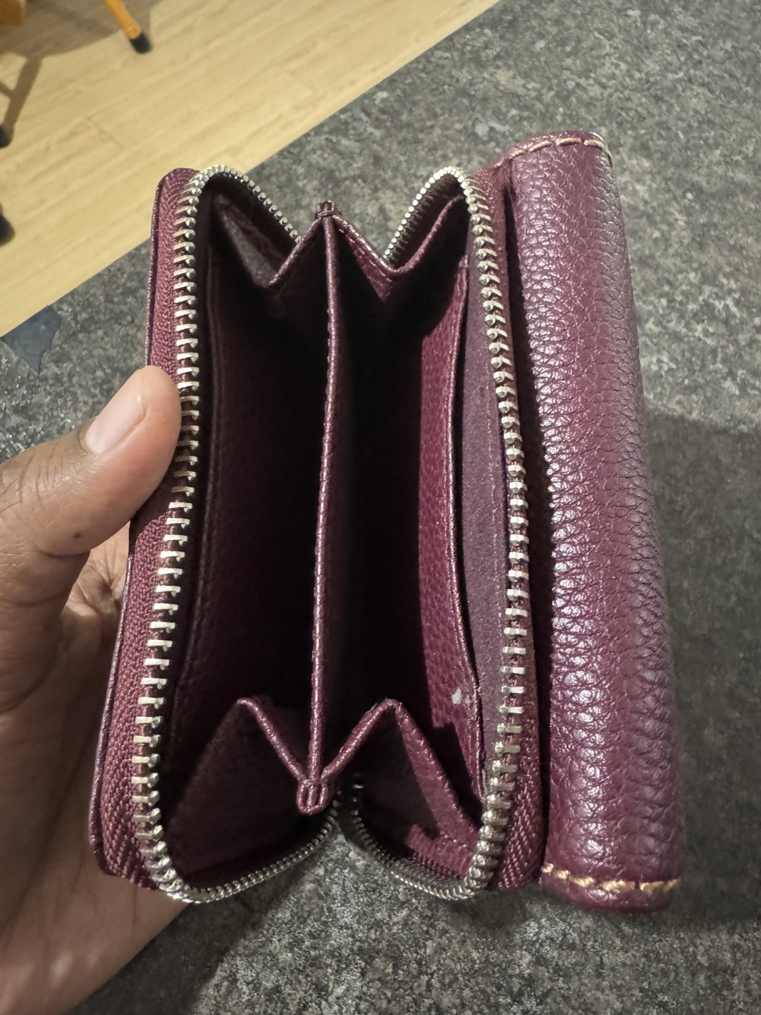 Roots 73 Leather Wallet - Burgundy - photo 3