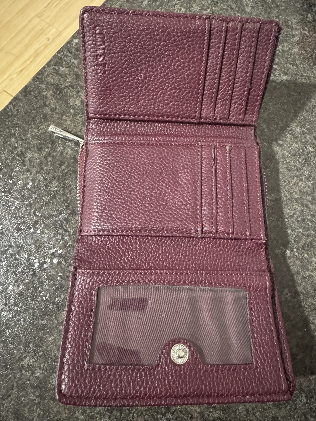 Roots 73 Leather Wallet - Burgundy - photo 5
