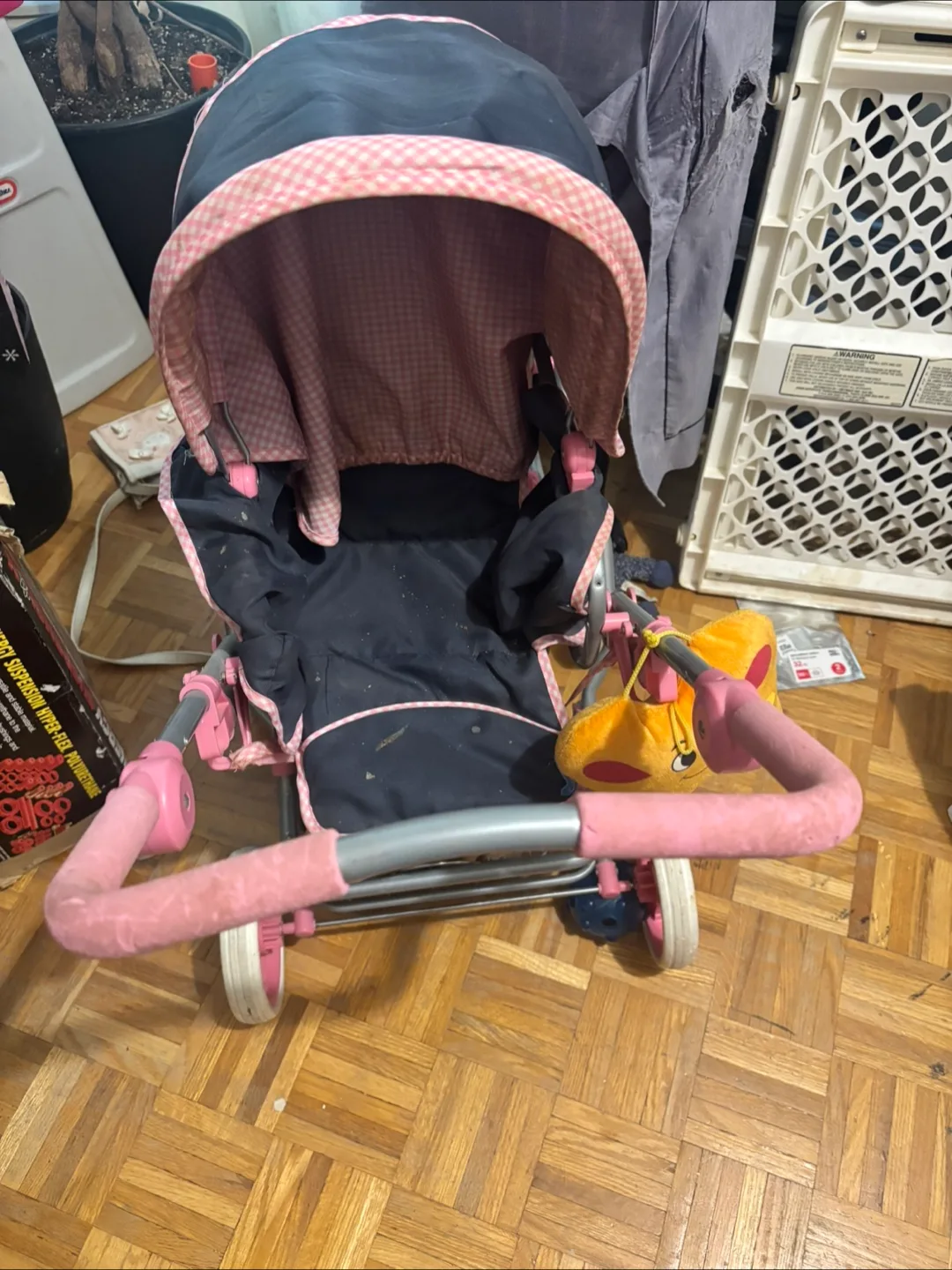 Toy Stroller - Pink & Navy image indicator(2)