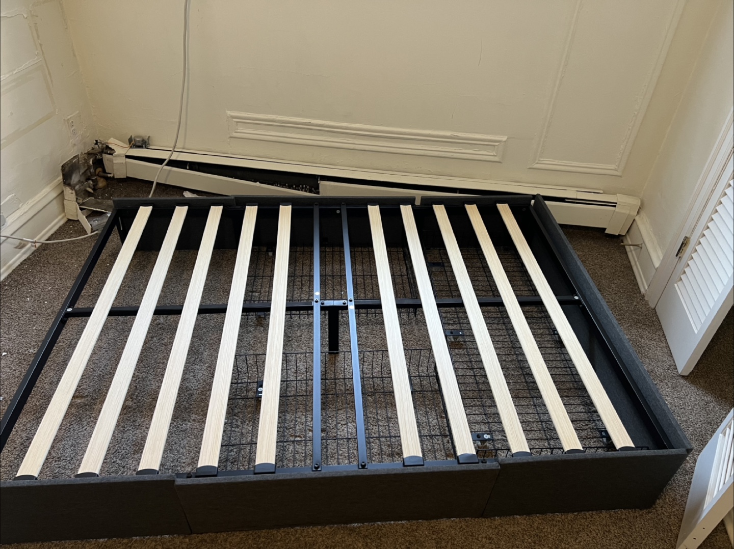 Bed Frame with Under Bed Storage full size