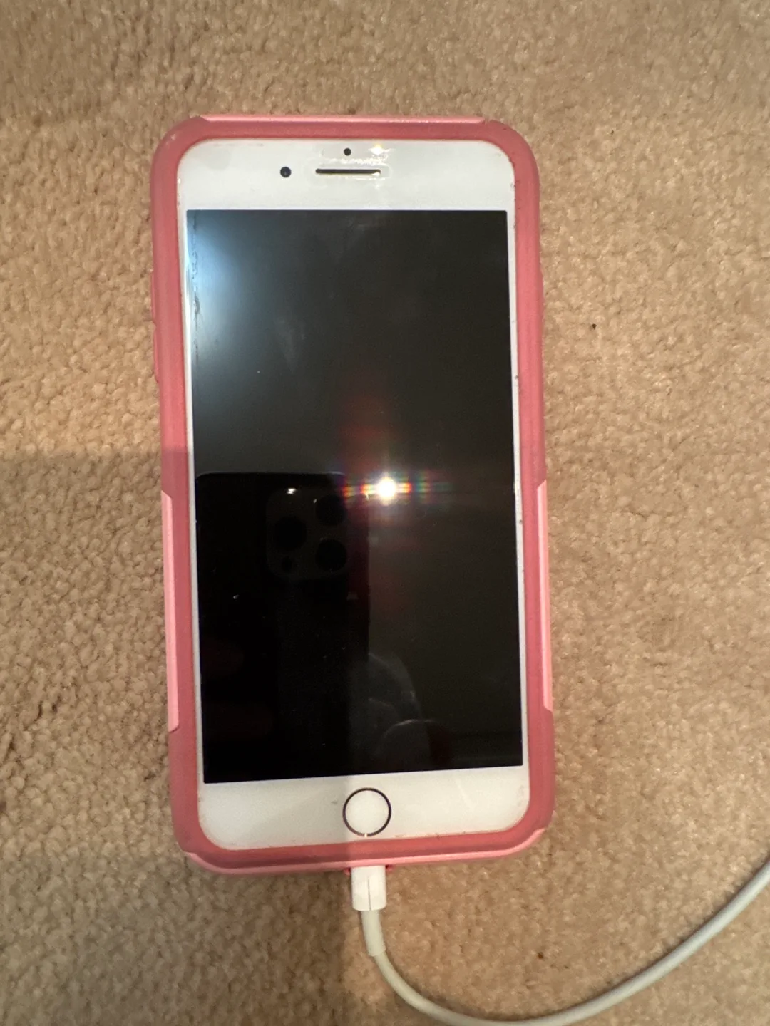 iPhone 7 Plus with Pink otter box Case thumbnail