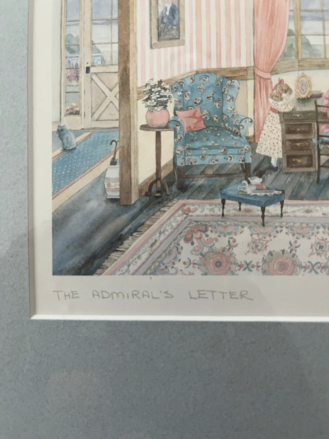 Framed Helen Downing Hunter Print - "The Admiral's Letter" image indicator(2)