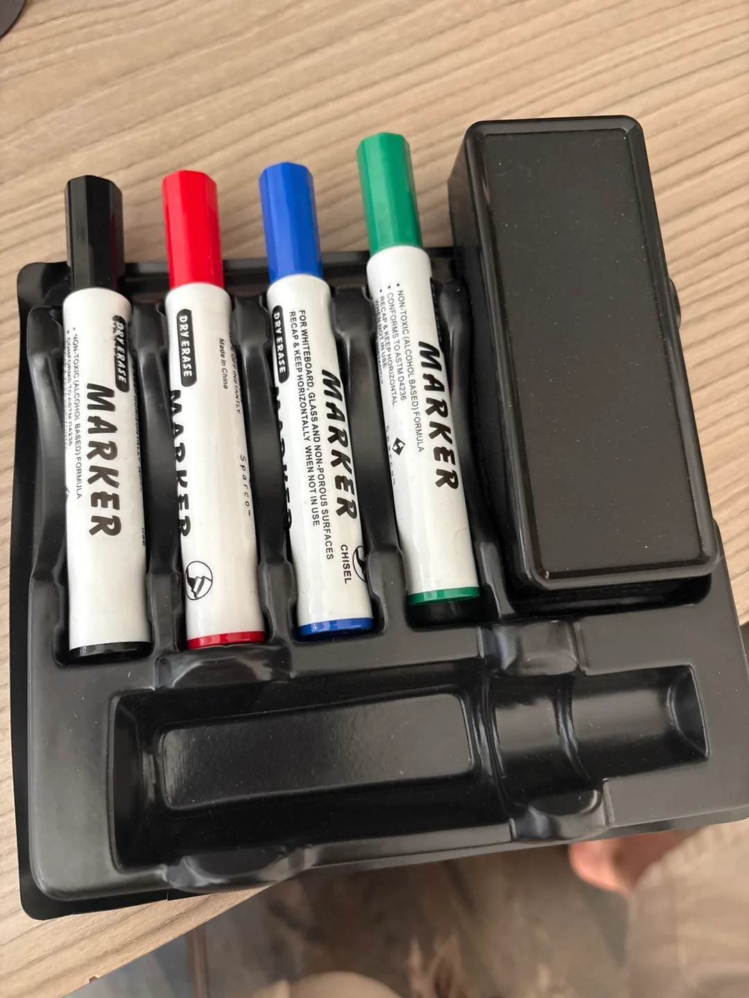 Sparco Dry Erase Markers - Black, Red, Blue, Green thumbnail