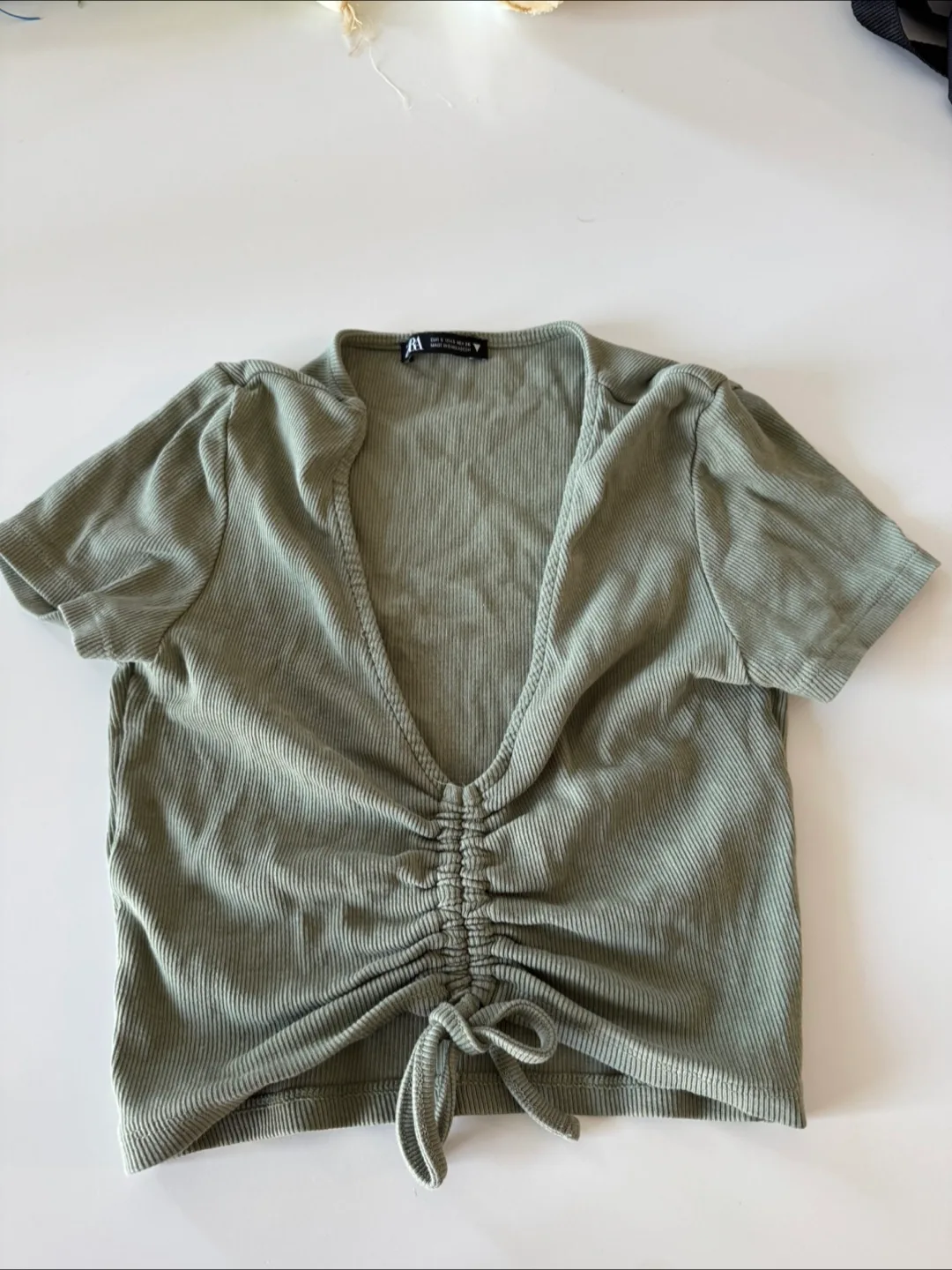 Zara ribbed crop top size S - MOVING SALE thumbnail