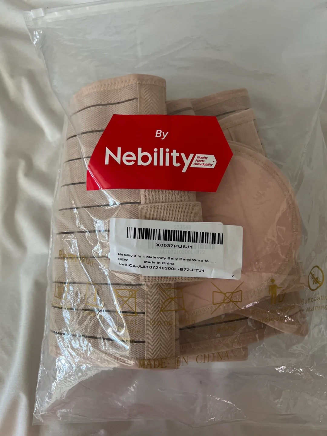 Nebility Beige Postpartum Belly Wrap - Large image indicator(2)