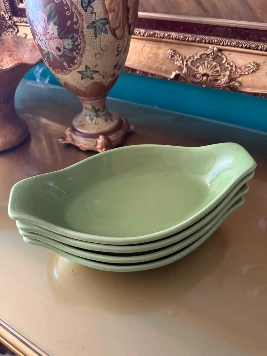 Green Ceramic Serving Dishes thumbnail