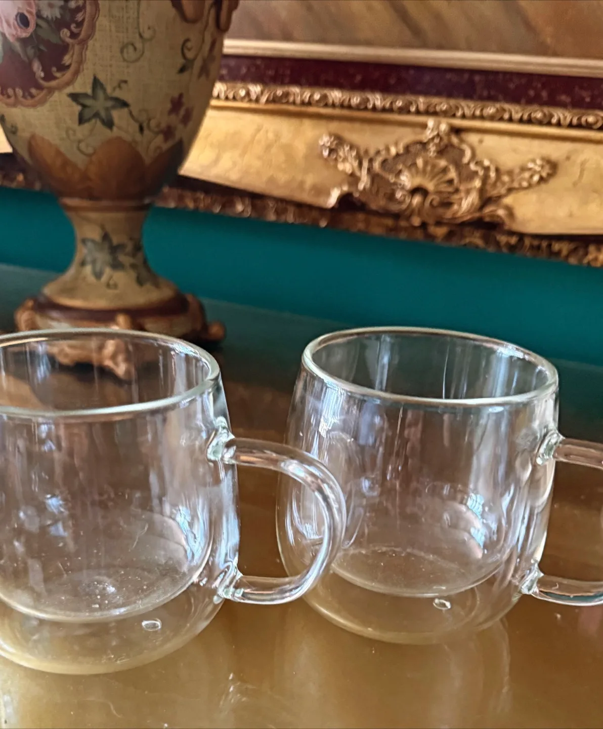 Double Walled Glass Coffee Mugs - Set of 2 thumbnail