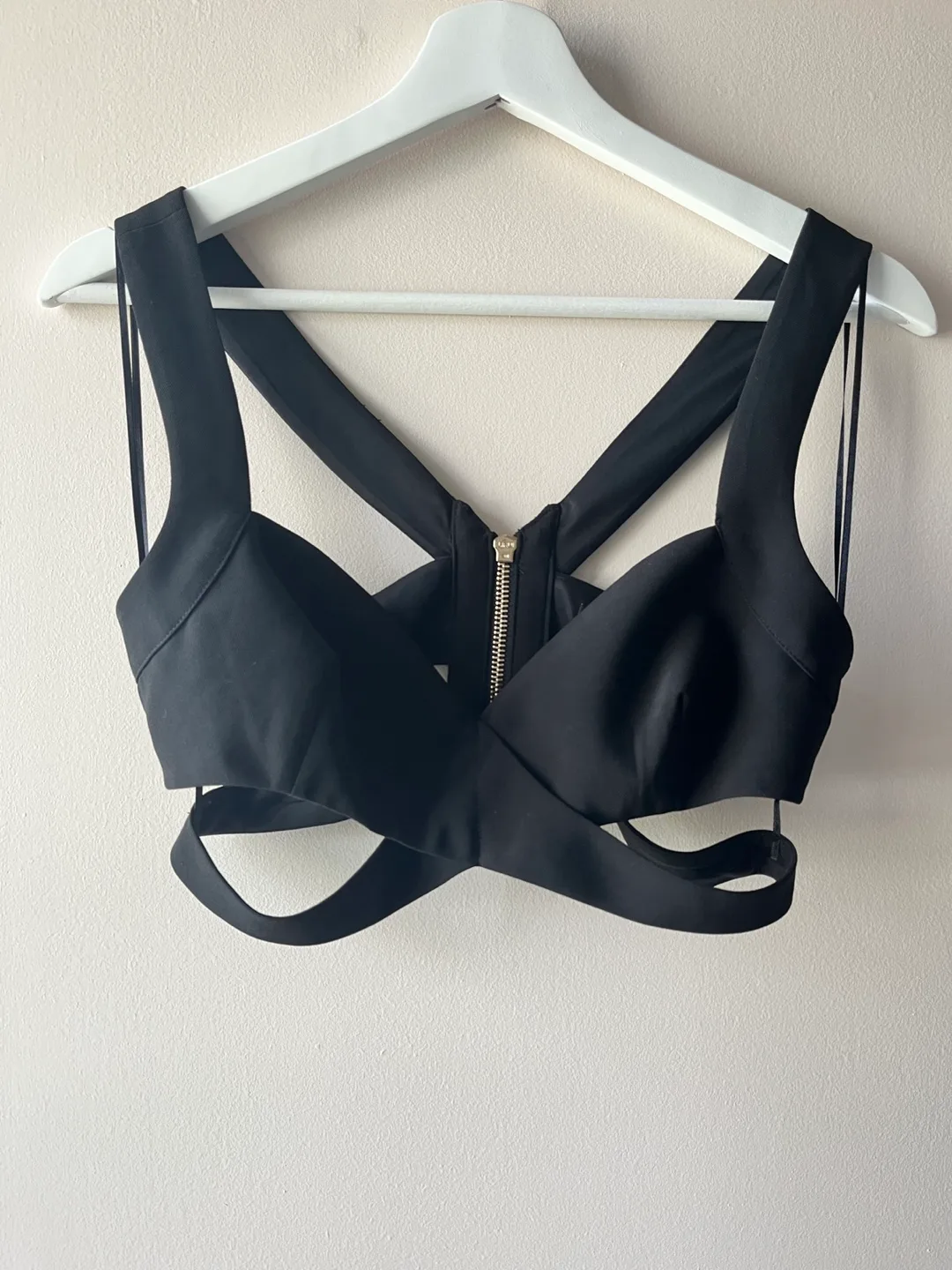 Black Crop Top Size Small thumbnail