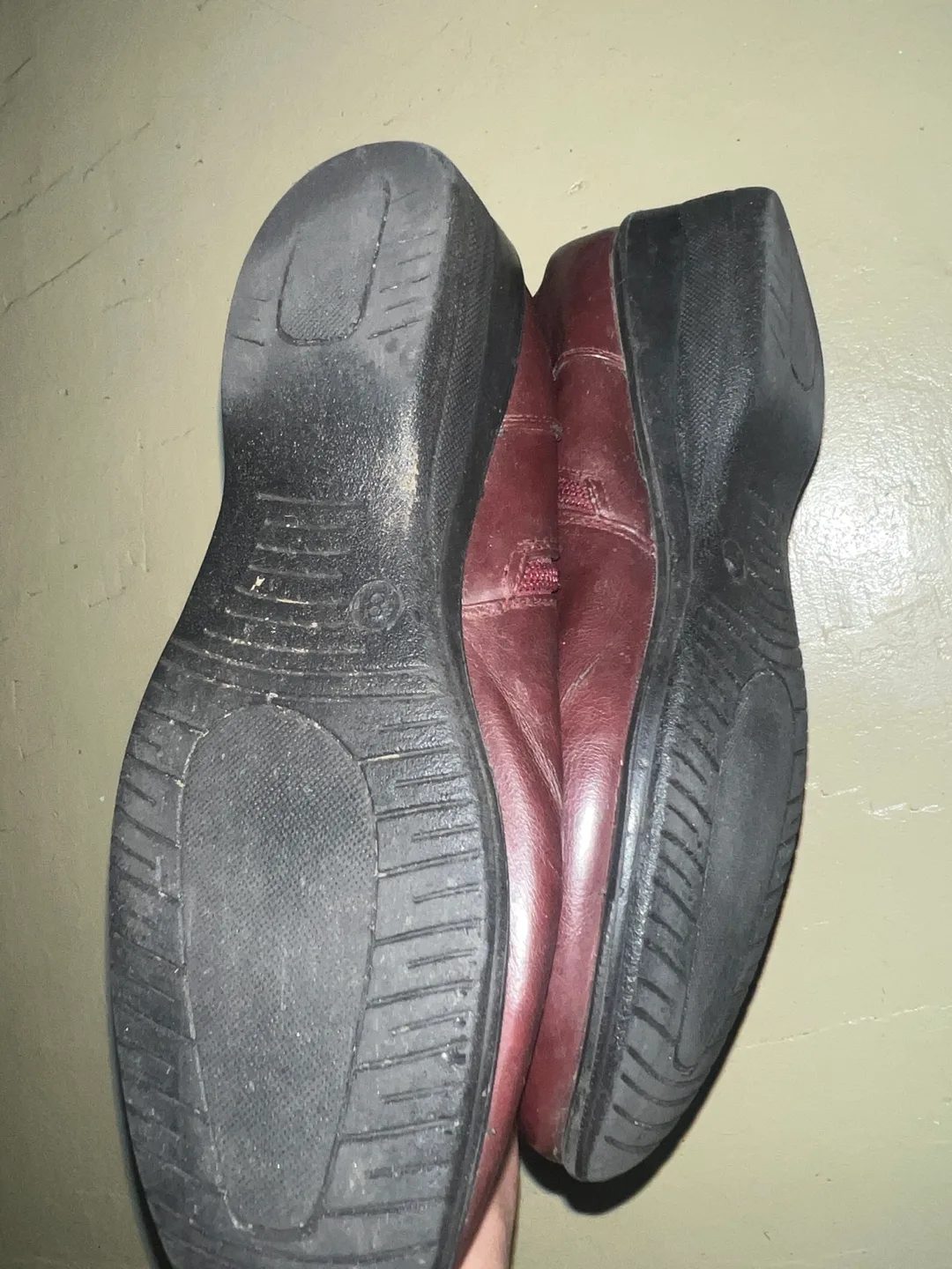 Burgundy Leather Ankle Boots - Size 8 image indicator(2)