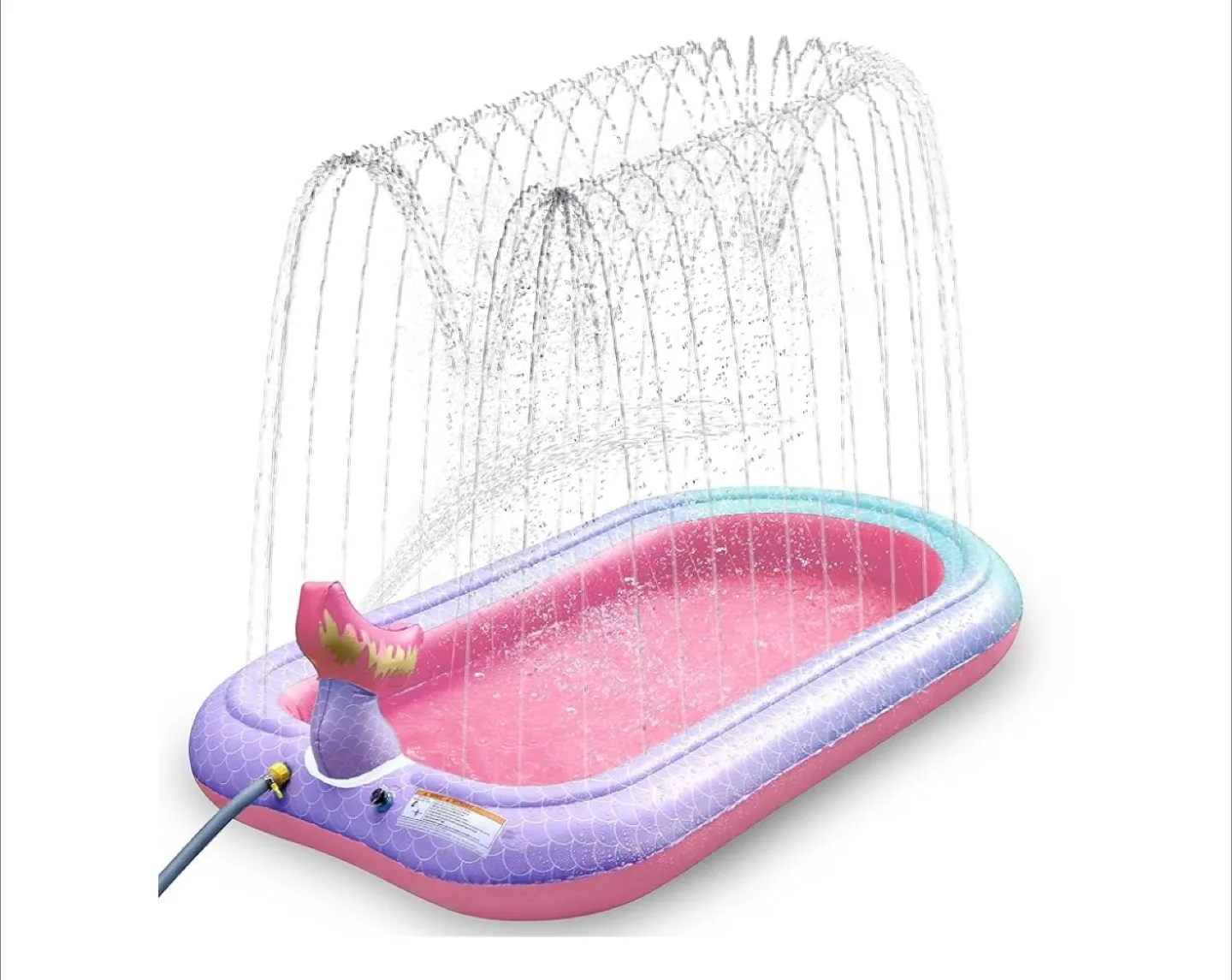 Ancesfun Mermaid Kiddie Pool Splash Pad thumbnail