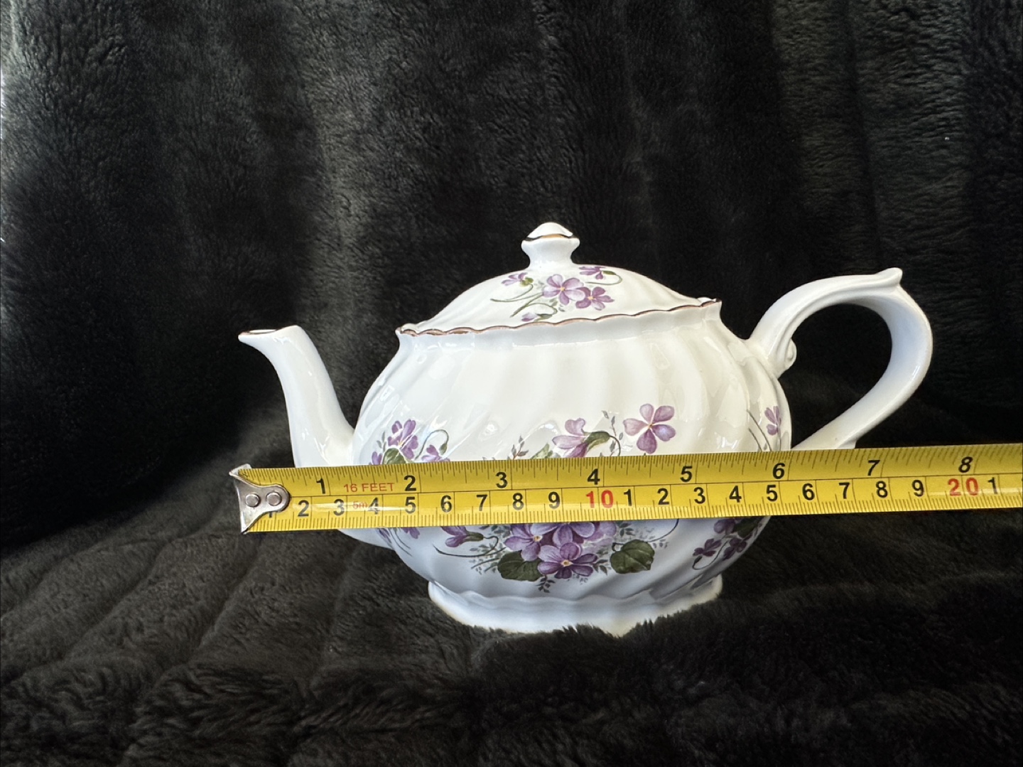 Teapot, Arthur Wood & Son, Purple Violets - photo 4