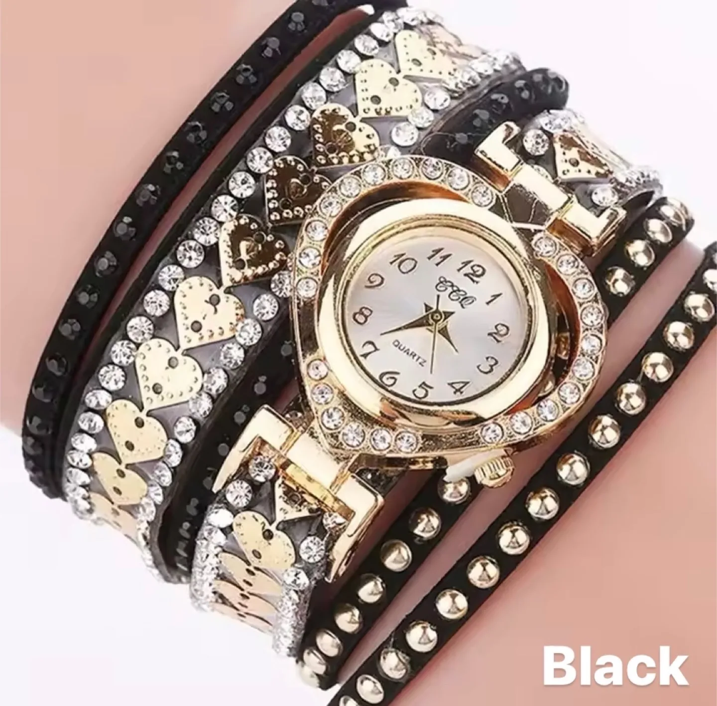 Women's Black & Gold Fashion Watch thumbnail