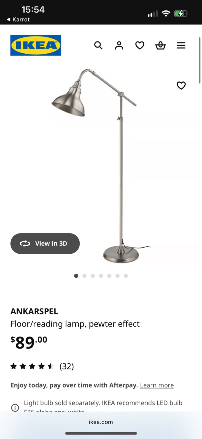IKEA Ankarspel Floor/Reading Lamp - photo 4