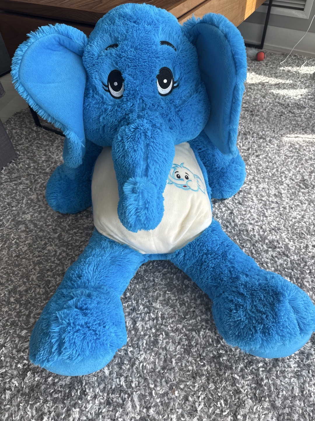 Blue Elephant Plush Toy - photo 2