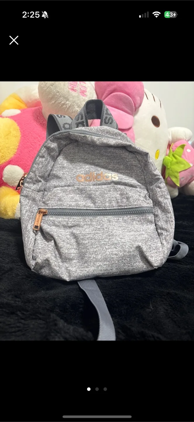 Adidas Mini Backpack Heather Grey thumbnail