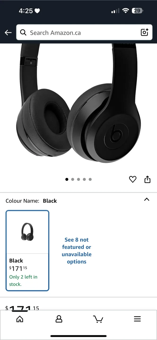 Beats Solo3 Wireless Headphones - Black thumbnail