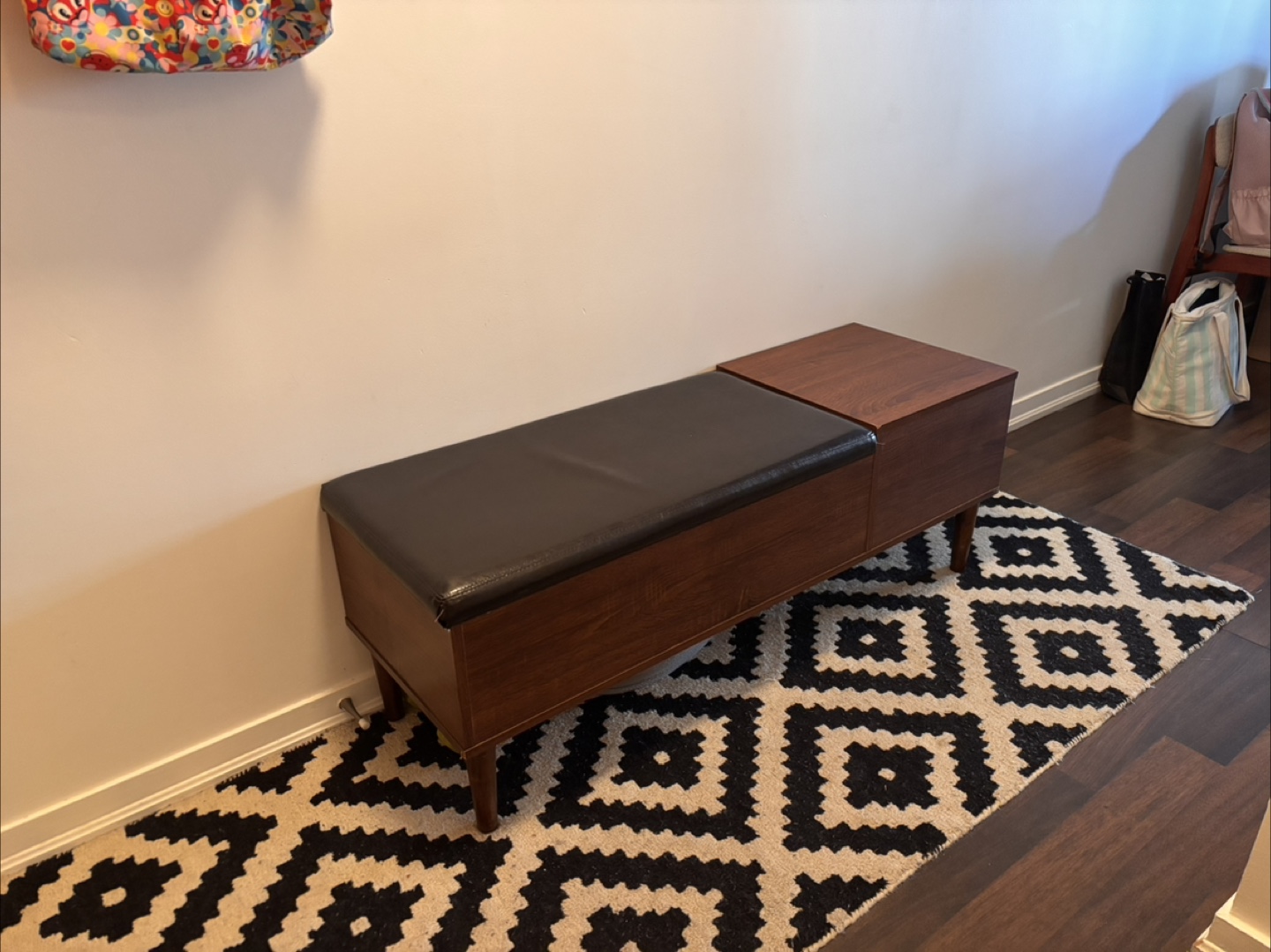 Storage Bench with Drawer, 48" Length