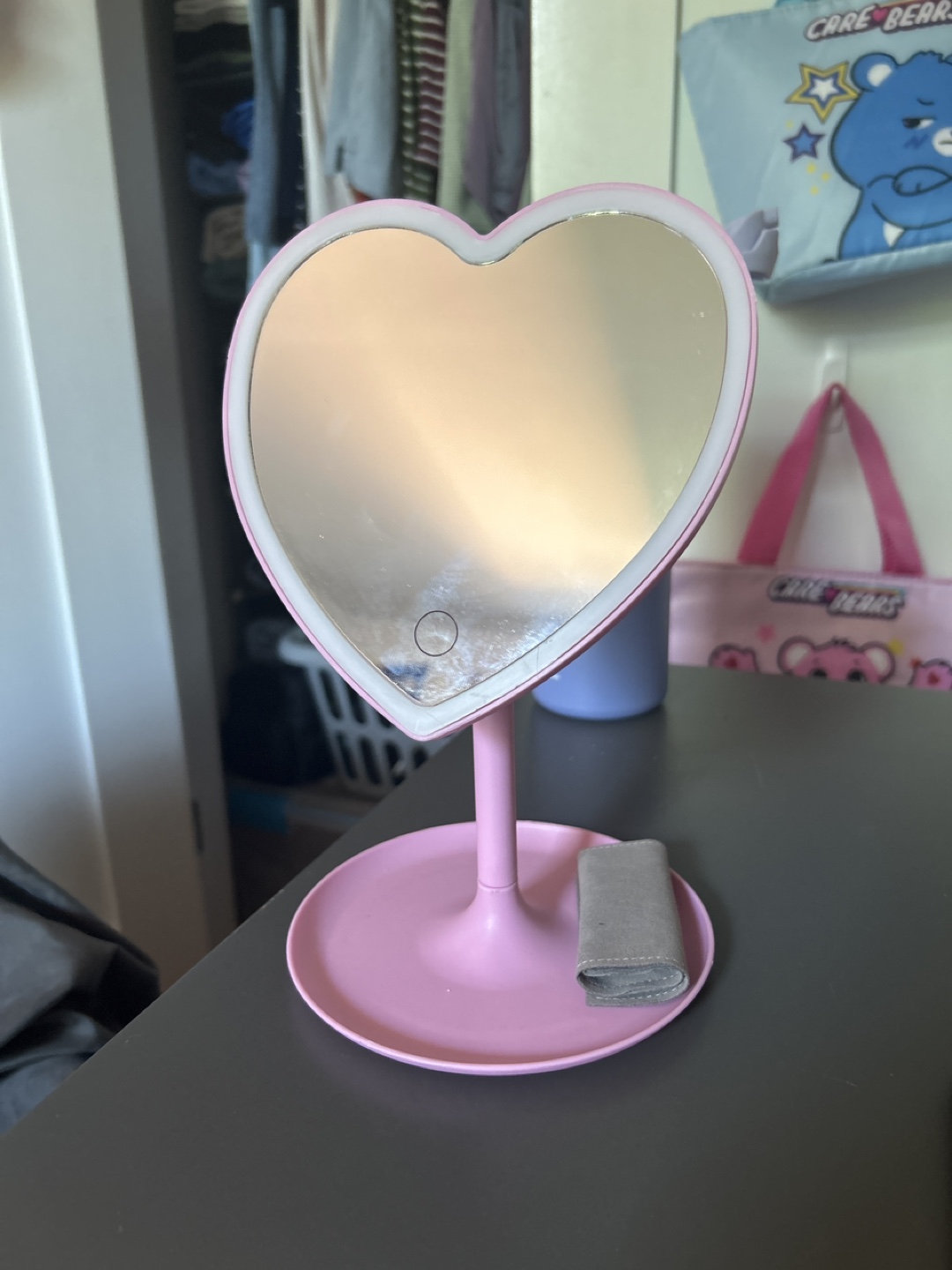 Heart-Shaped Vanity Mirror