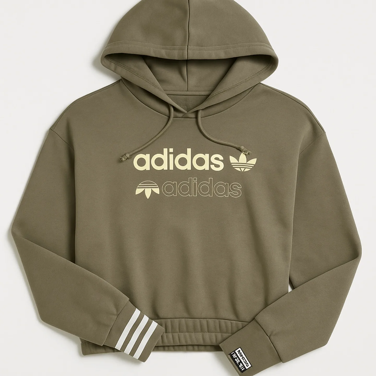 Adidas Olive Green Hoodie - Size S thumbnail