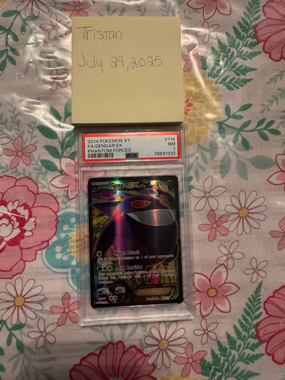 2014 Pokemon XY Gengar EX #114 NM thumbnail