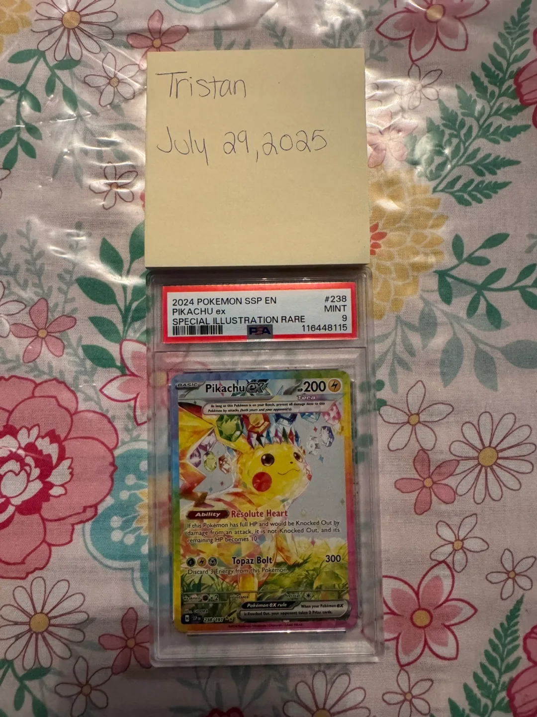 2024 Pikachu ex Special Illustration Rare Mint 9 thumbnail