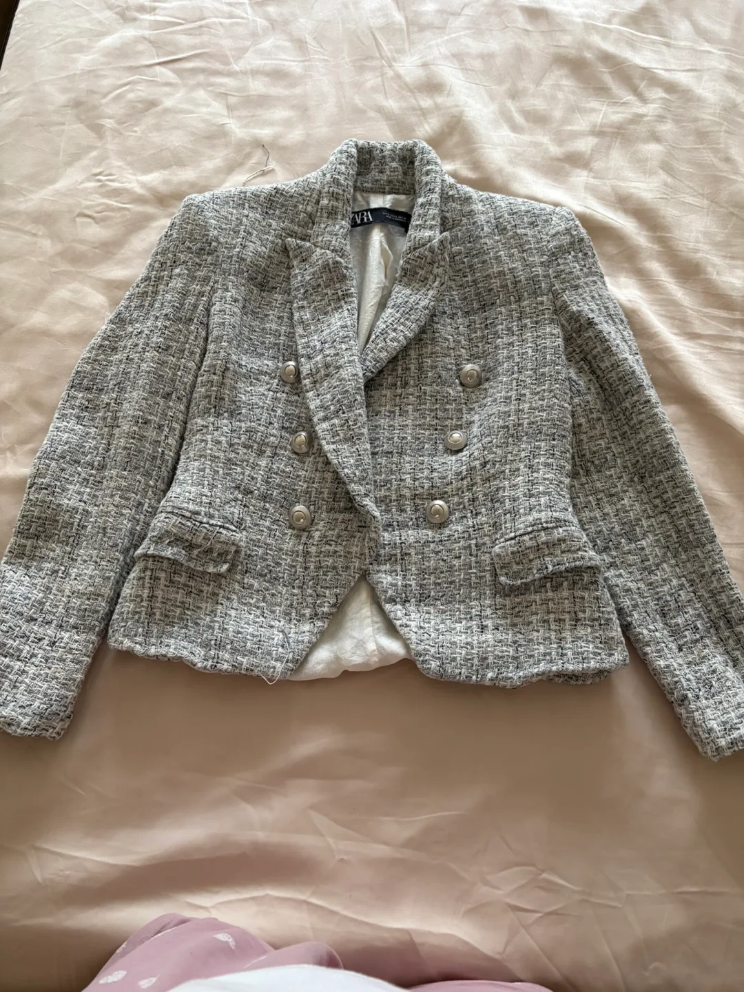 Zara Tweed Blazer - Size S thumbnail