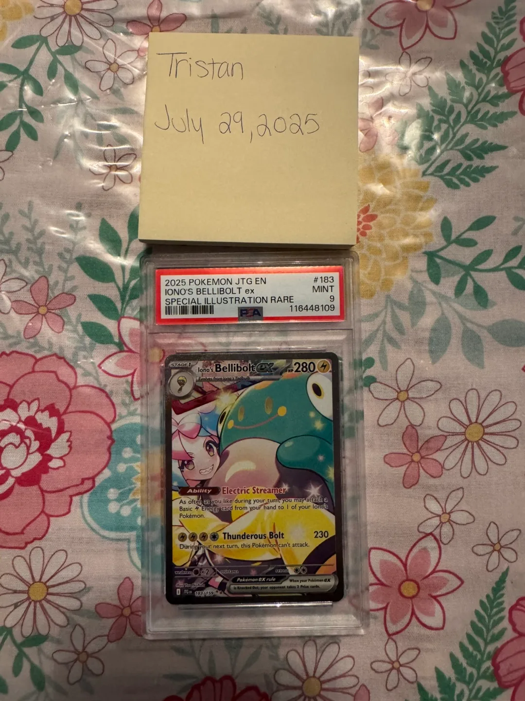 Iono's Bellibolt ex Special Illustration Rare Pokemon Card thumbnail