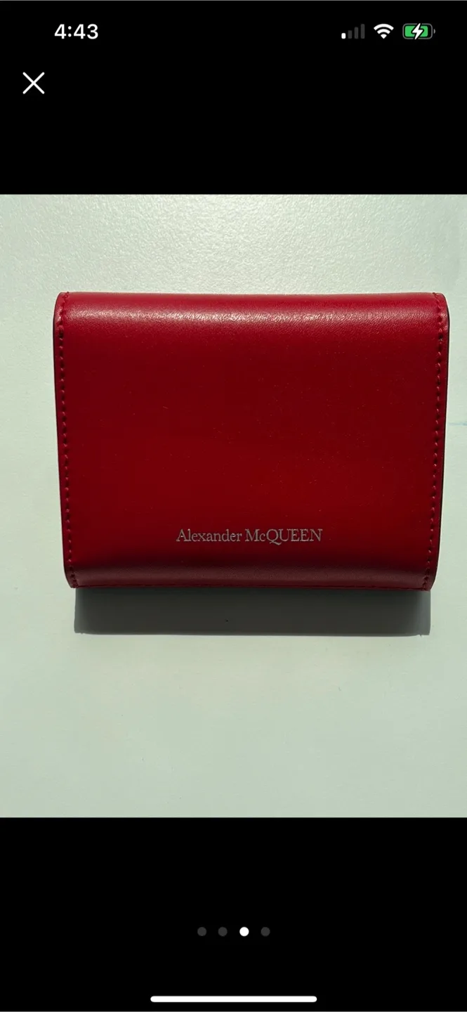 Alexander McQueen Tuckbox Card Holder - Red/Black image indicator(3)