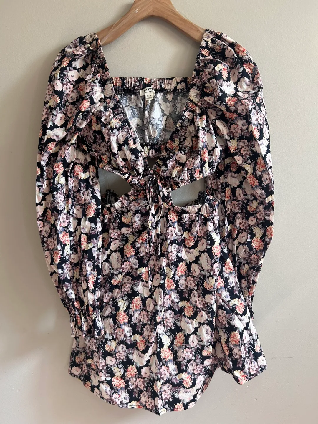 Privy Floral Cutout Dress - Size M thumbnail