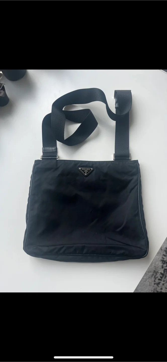 Prada Black Tessuto Messenger Bag thumbnail