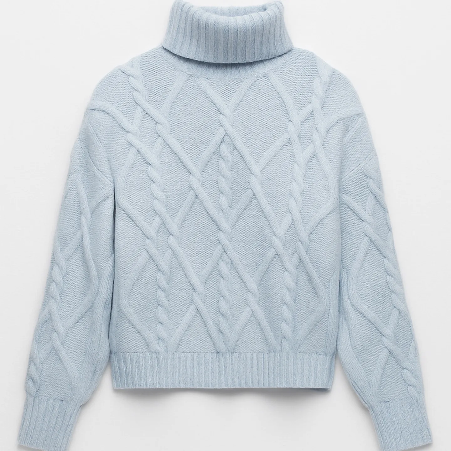 Hollister Cable Knit Turtleneck Sweater XS thumbnail