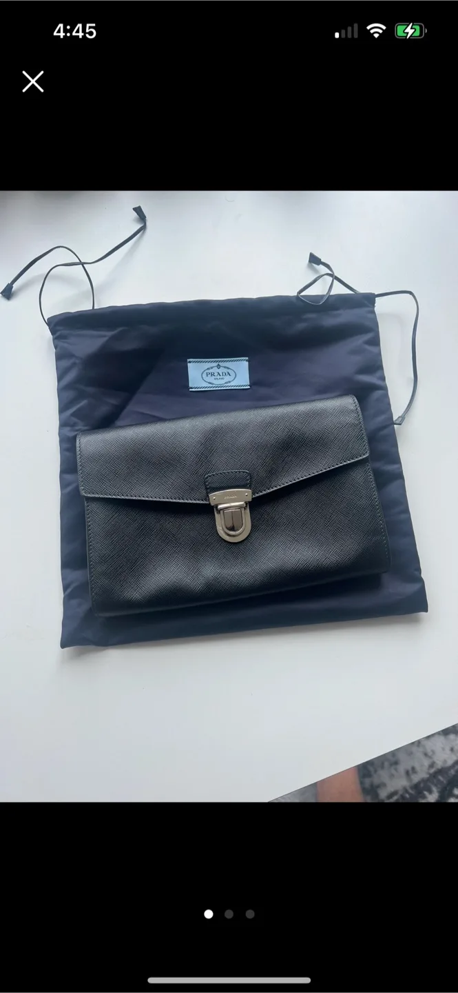 Prada Black Clutch thumbnail