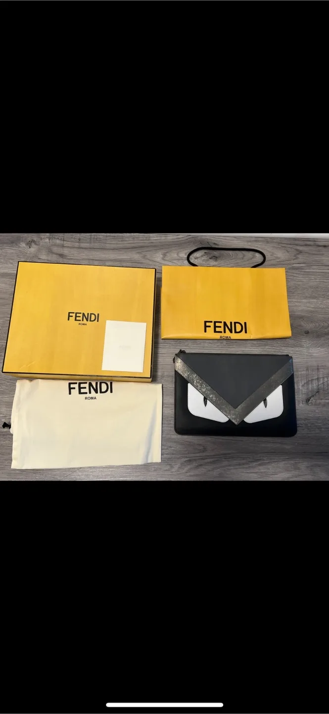 Fendi Roma Monster Eyes Clutch thumbnail