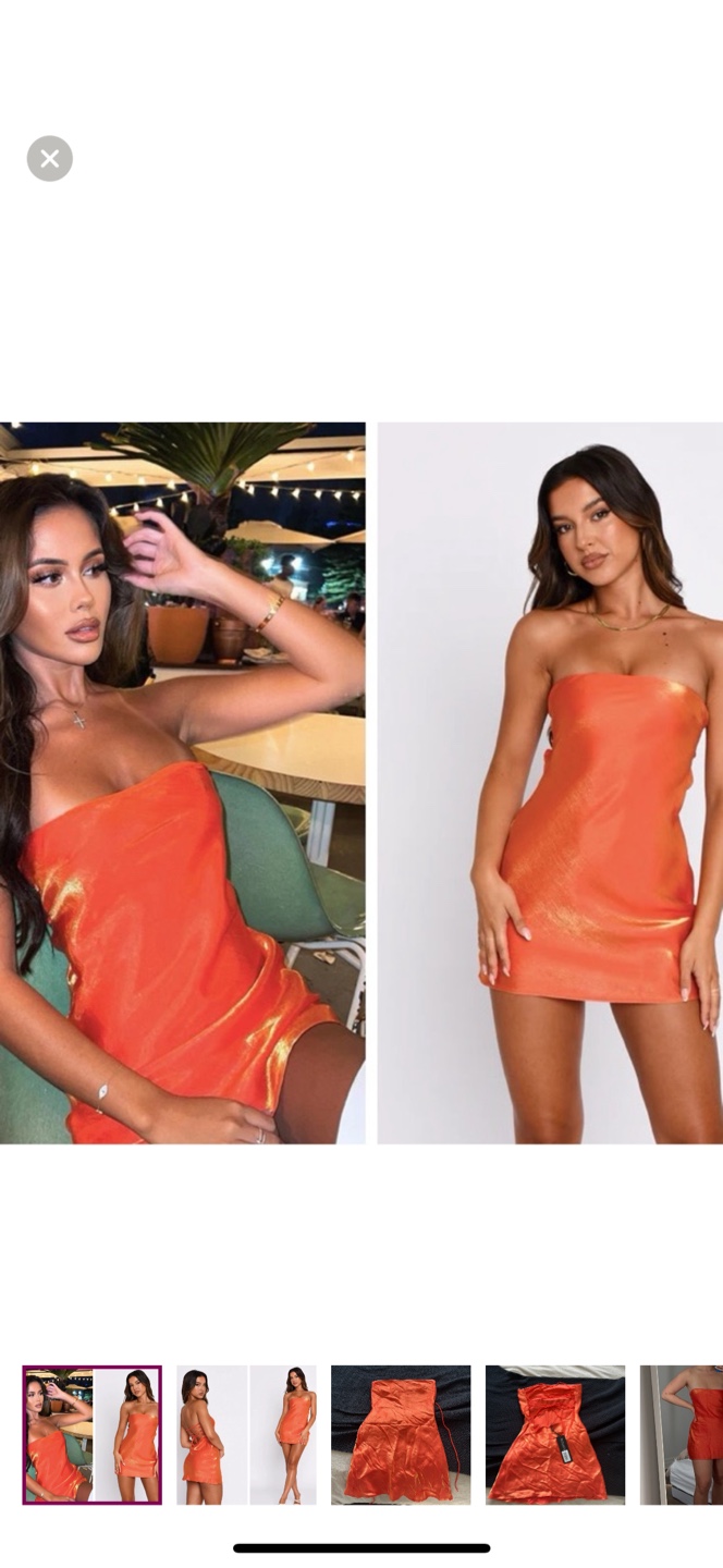 White Fox Boutique Orange Mini Dress - photo 3