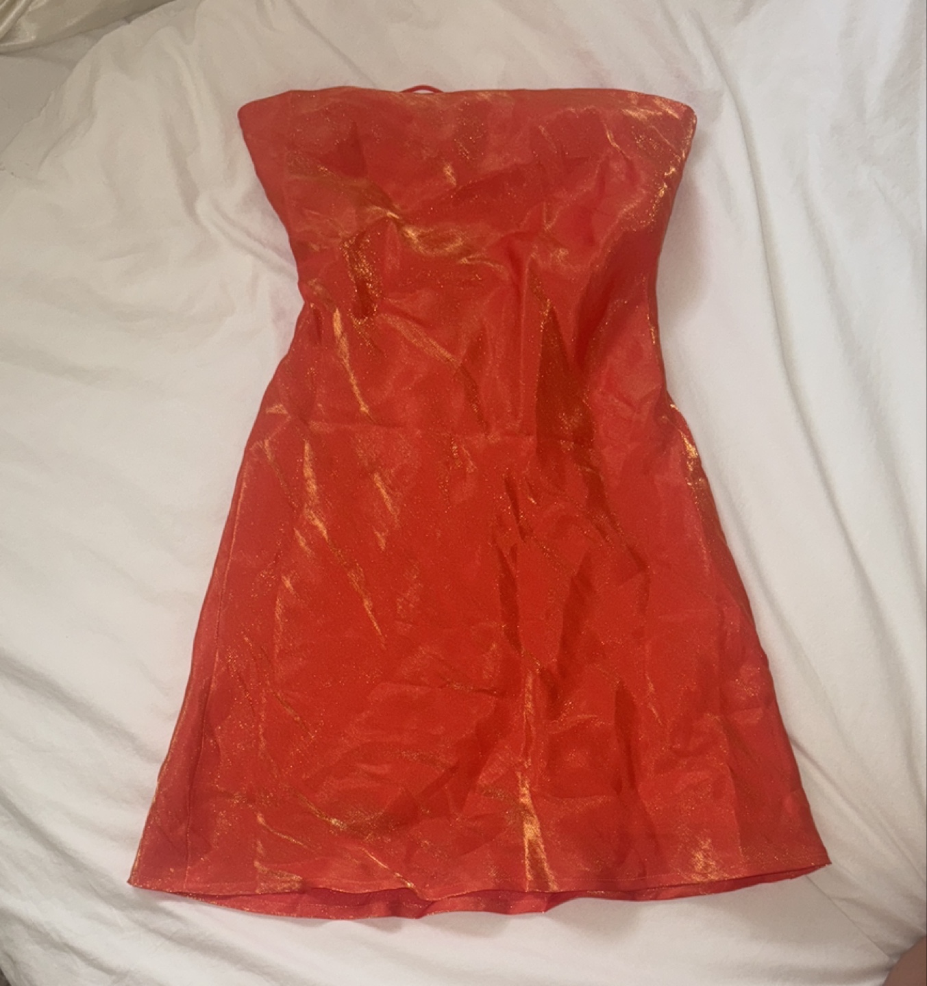 White Fox Boutique Orange Mini Dress