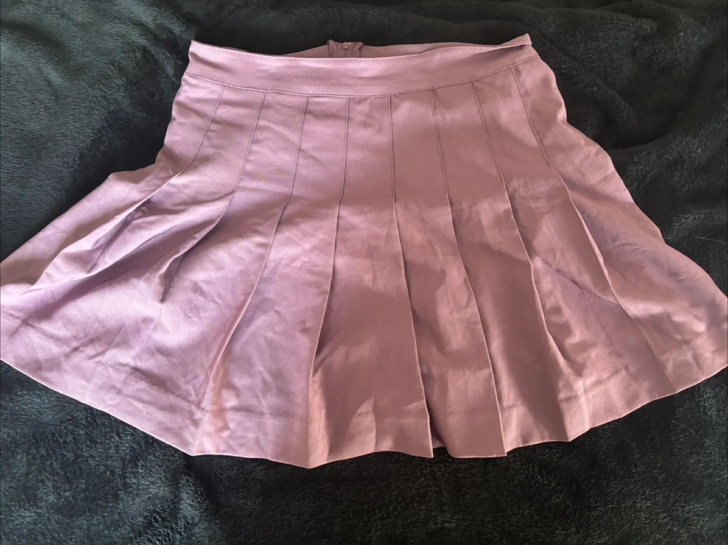 Love Tree Purple Pleated Skirt - Size M thumbnail
