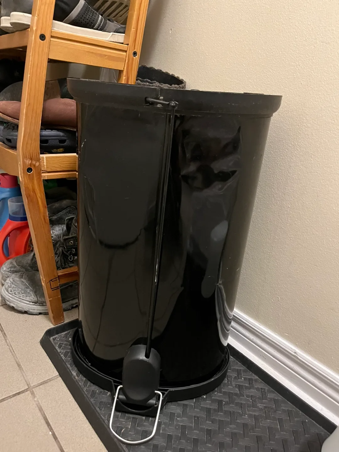 Mainstays Carbon Steel Pedal Bin 30L ONLY image indicator(2)