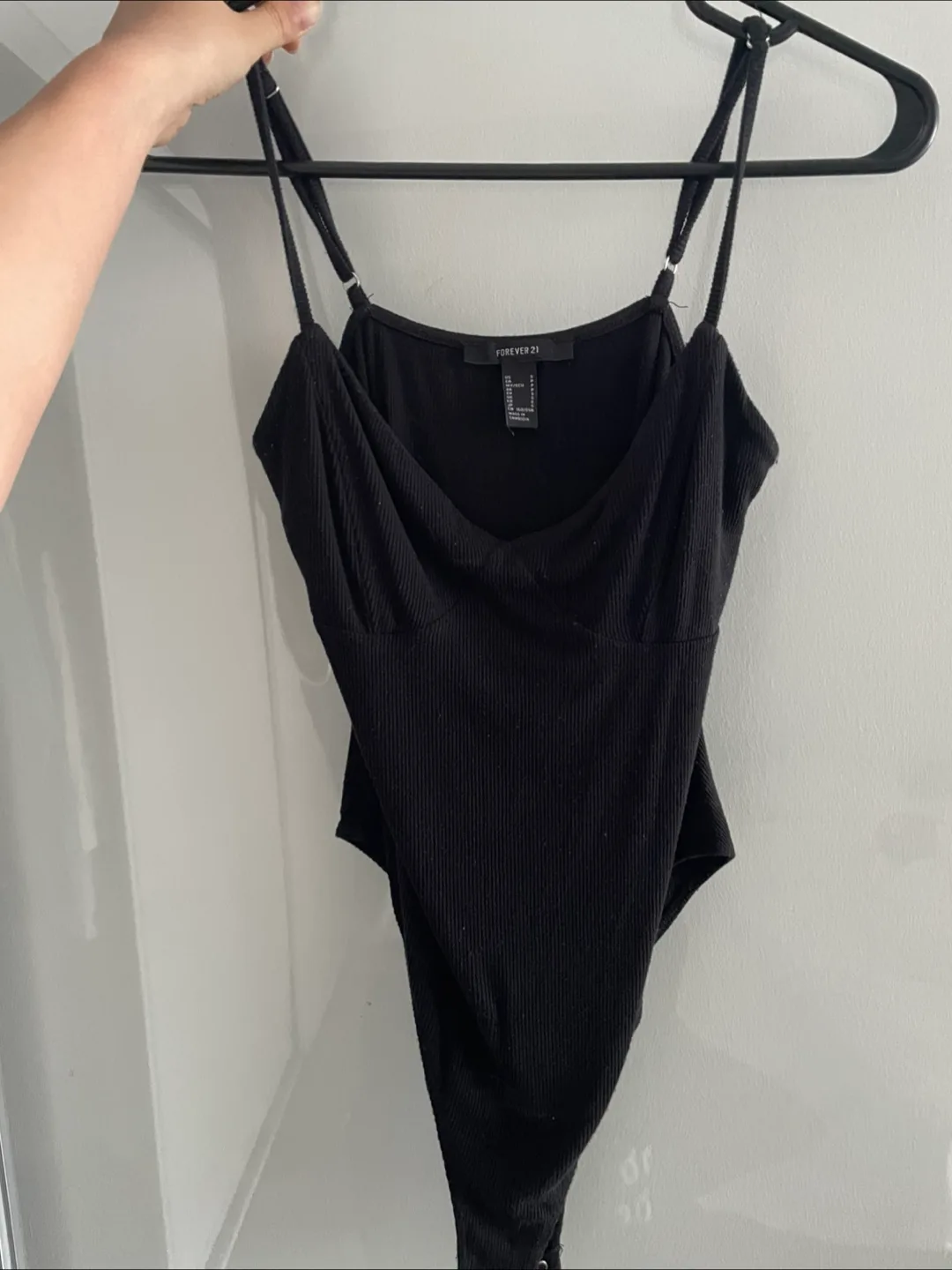 Forever 21 Black Bodysuit - Size S thumbnail