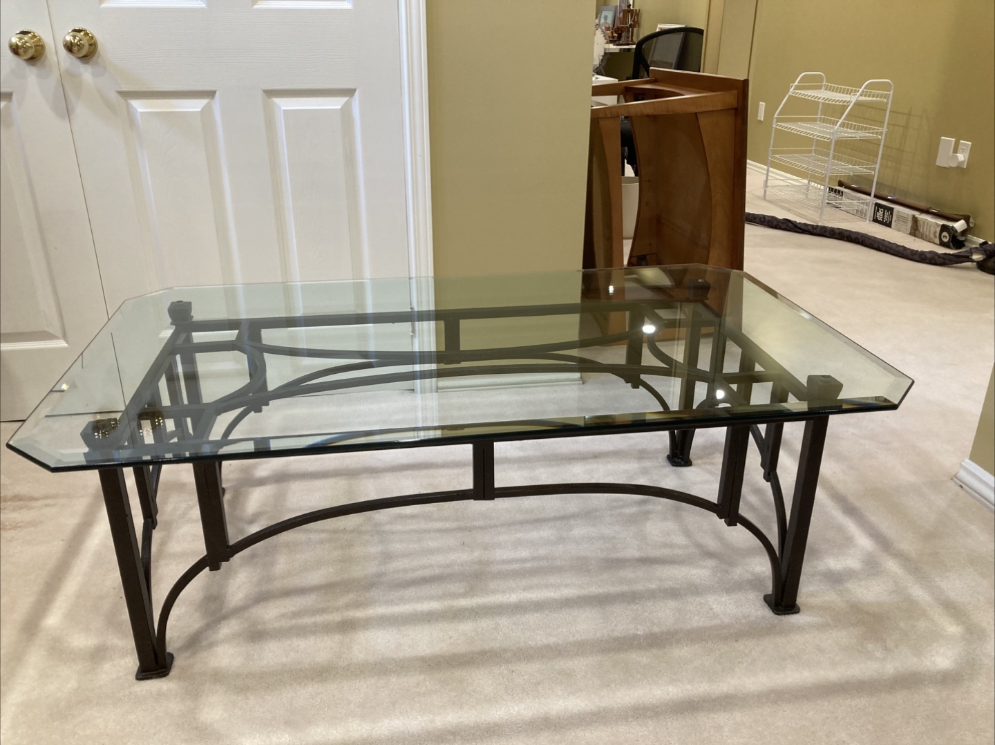 Glass & Metal Coffee Table