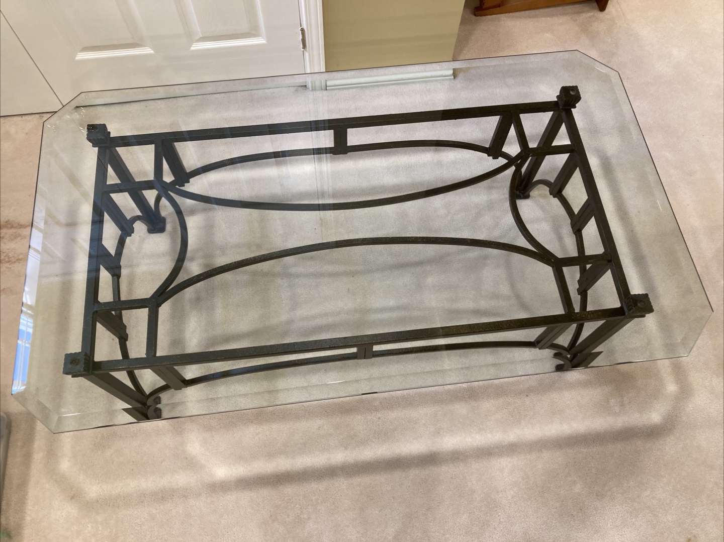 Glass & Metal Coffee Table - photo 2