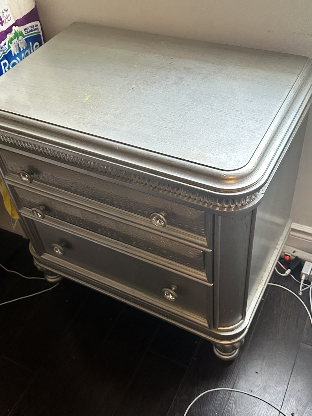 Silver queen bed  Set - photo 5