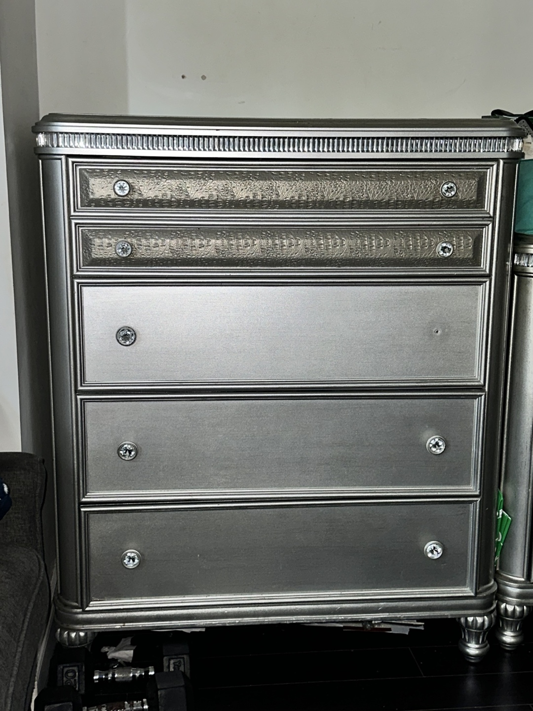 Silver queen bed  Set - photo 2