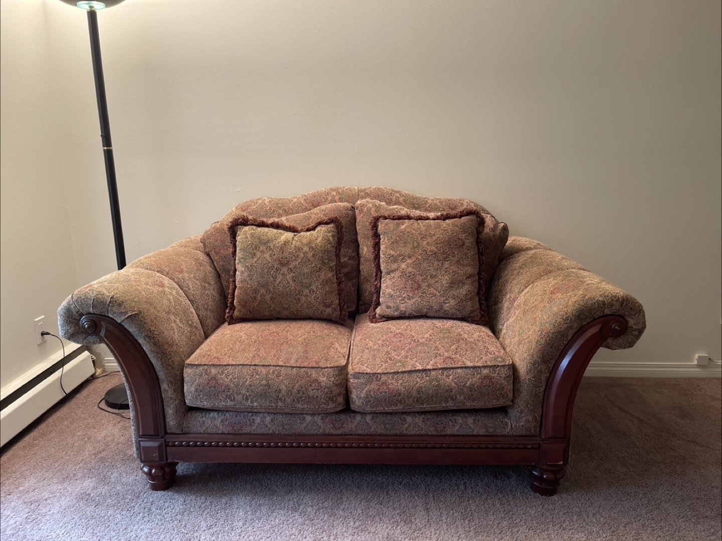 Loveseat Sofa with Two Cushions
