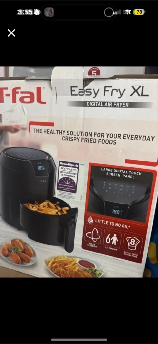 T-fal Easy Fry XL Digital Air Fryer thumbnail